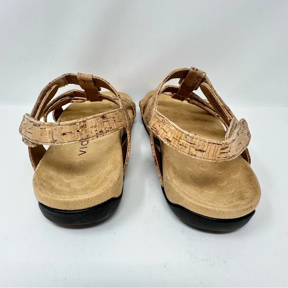 Vionic Amber Sandals Gold Cork Size 6